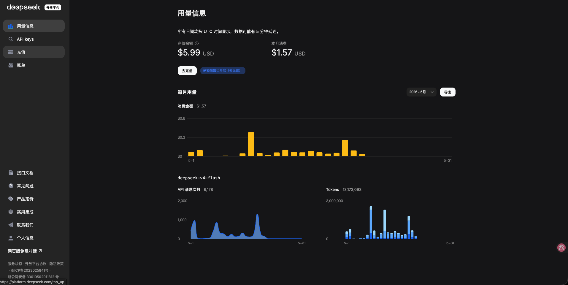 DeepSeek 後台